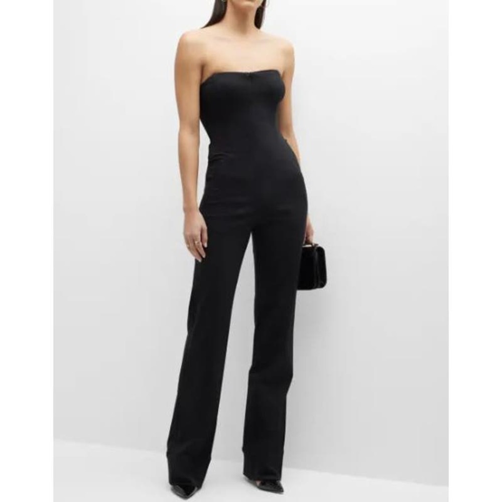 NWT! Rivet Utility Showstopper Strapless Jumpsuit‎ BLACK/X-SMALL